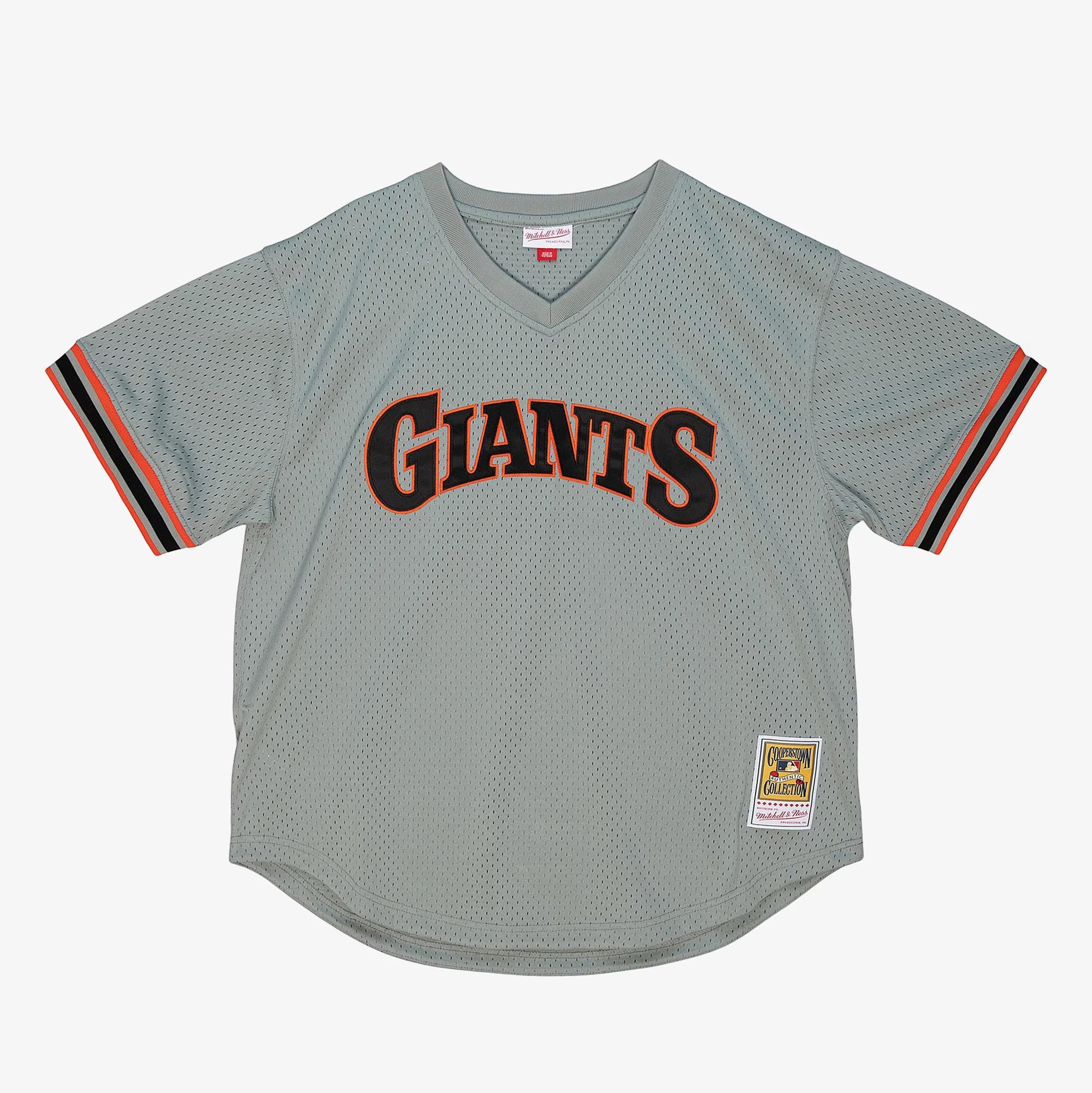 MENS MITCHELL & NESS MLB AUTHENTIC BP JERSEY - PULLOVER GIANTS 1989 WILL CLARK