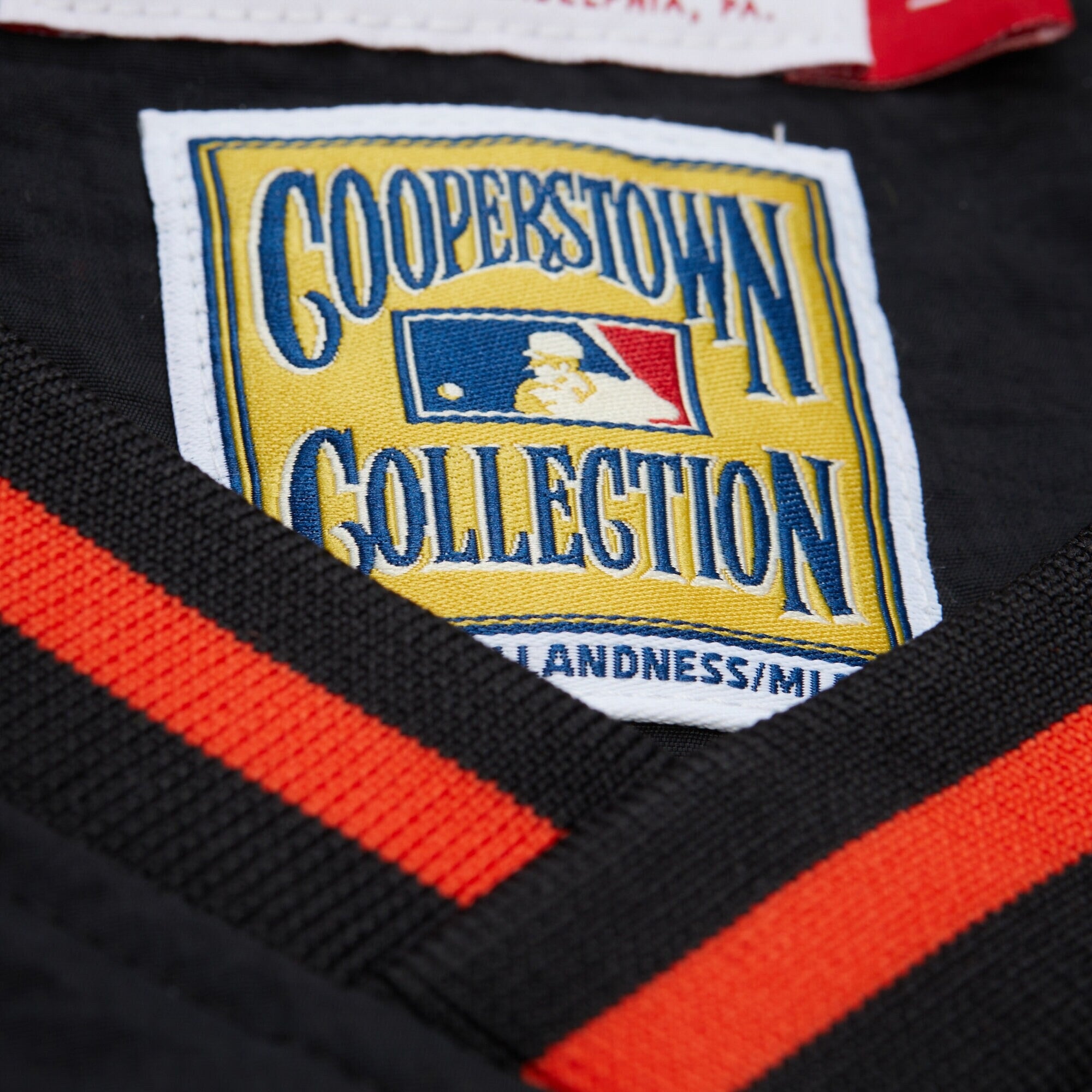 MENS MITCHELL & NESS MLB NYLON PULLOVER JACKET VINTAGE LOGO ORIOLES