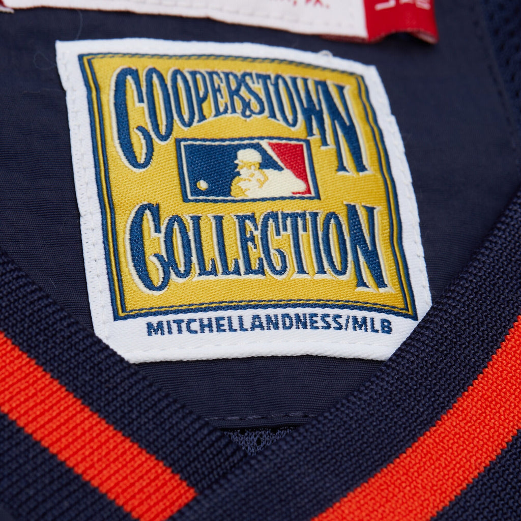 MENS MITCHELL & NESS MLB NYLON PULLOVER JACKET VINTAGE LOGO PADRES
