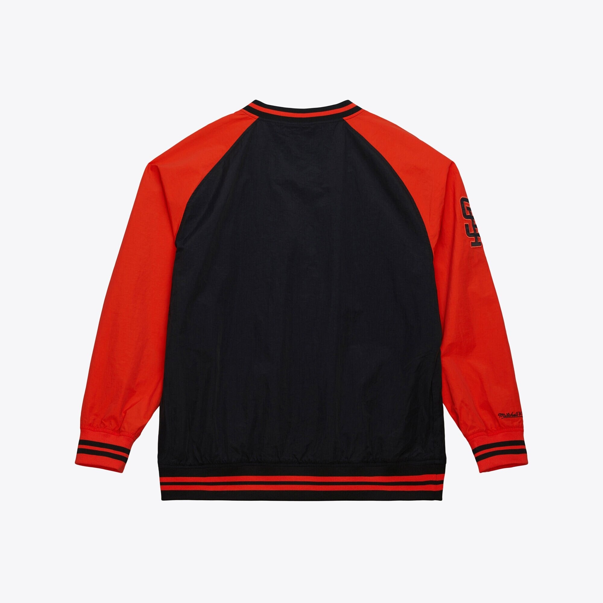MENS MITCHELL & NESS MLB NYLON PULLOVER JACKET VINTAGE LOGO GIANTS