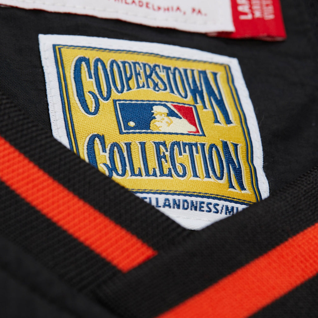 MENS MITCHELL & NESS MLB NYLON PULLOVER JACKET VINTAGE LOGO GIANTS