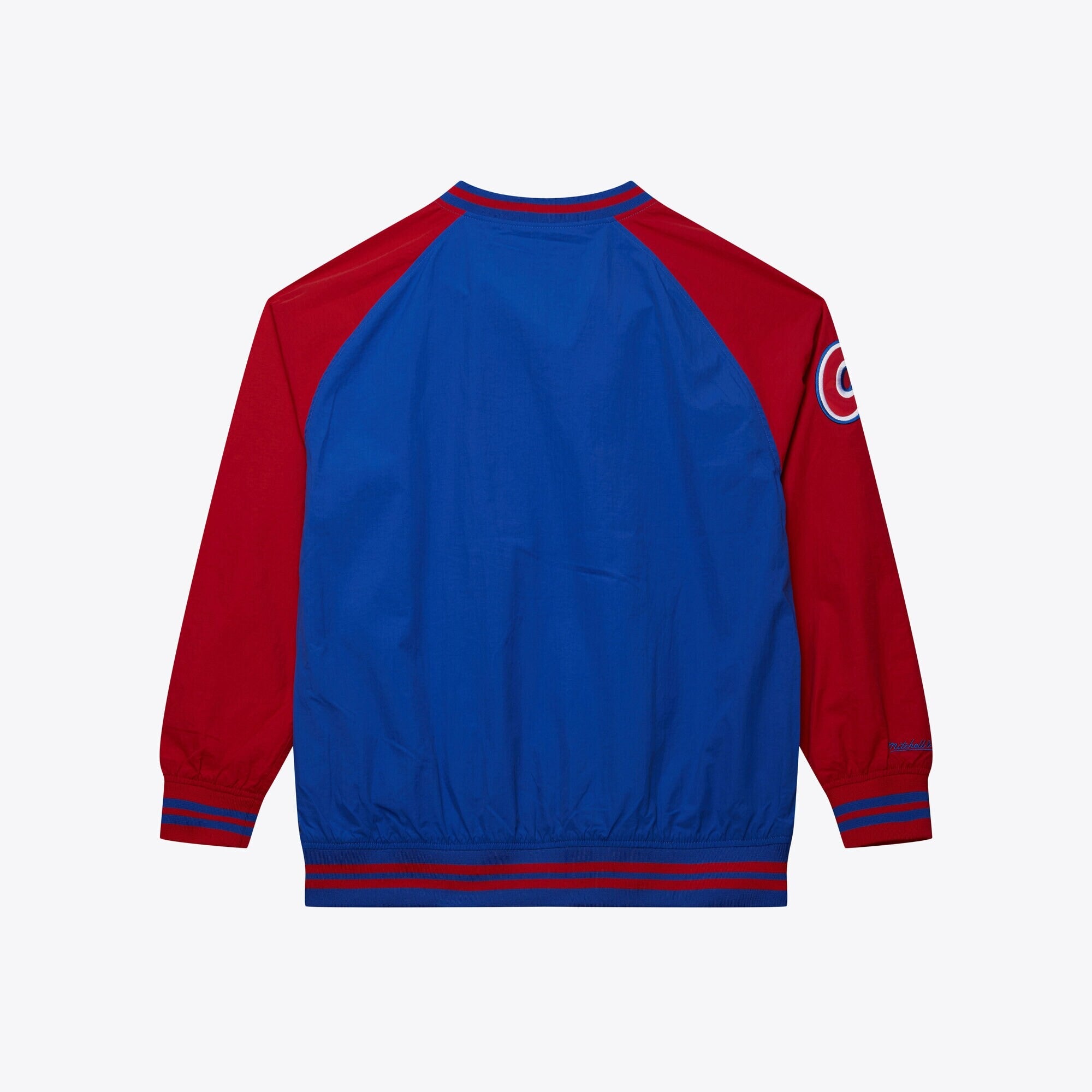 MENS MITCHELL & NESS MLB NYLON PULLOVER JACKET VINTAGE LOGO BRAVES