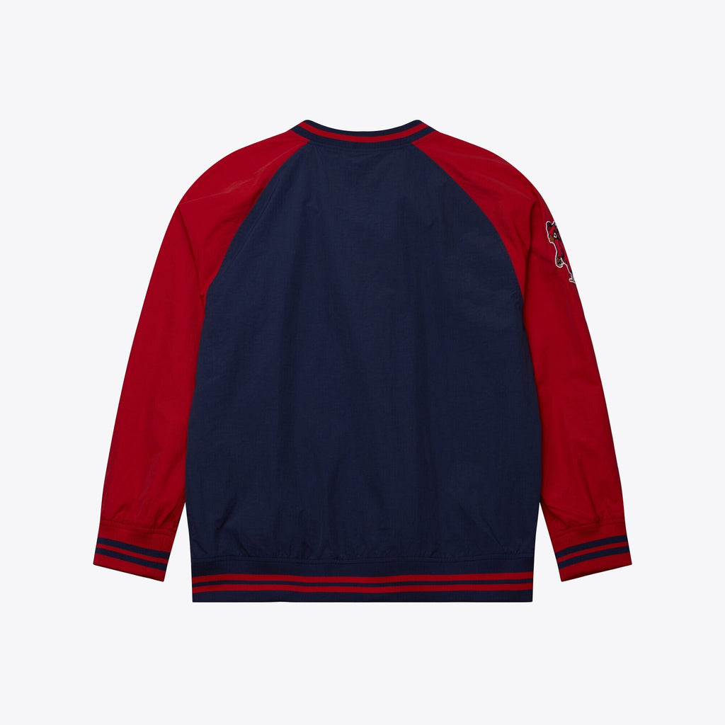 MENS MITCHELL & NESS MLB NYLON PULLOVER JACKET VINTAGE LOGO CARDINALS