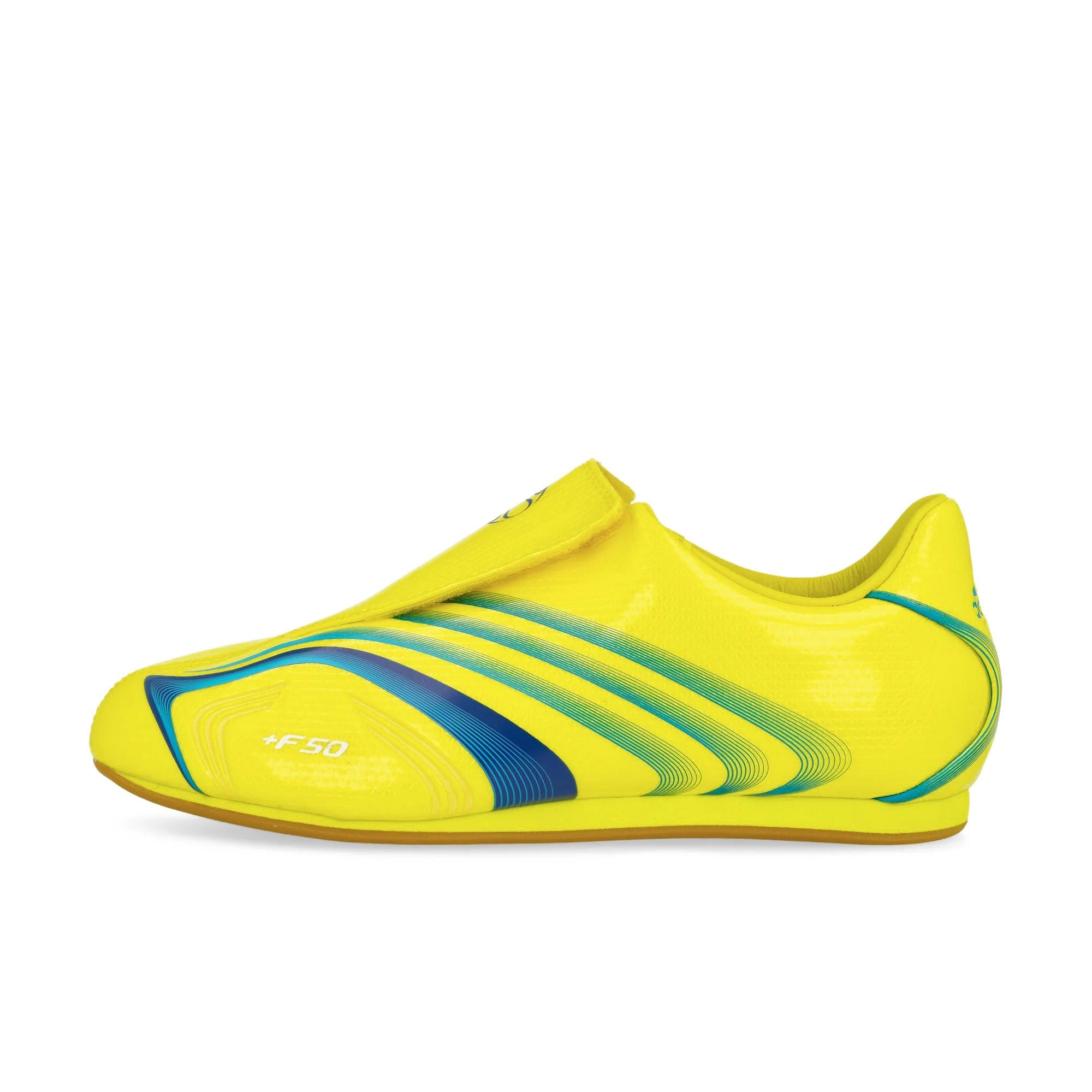 [JR6026] WOMENS ADIDAS F50 TAEKWONDO 'BRIGHT YELLOW BRIGHT BLUE'