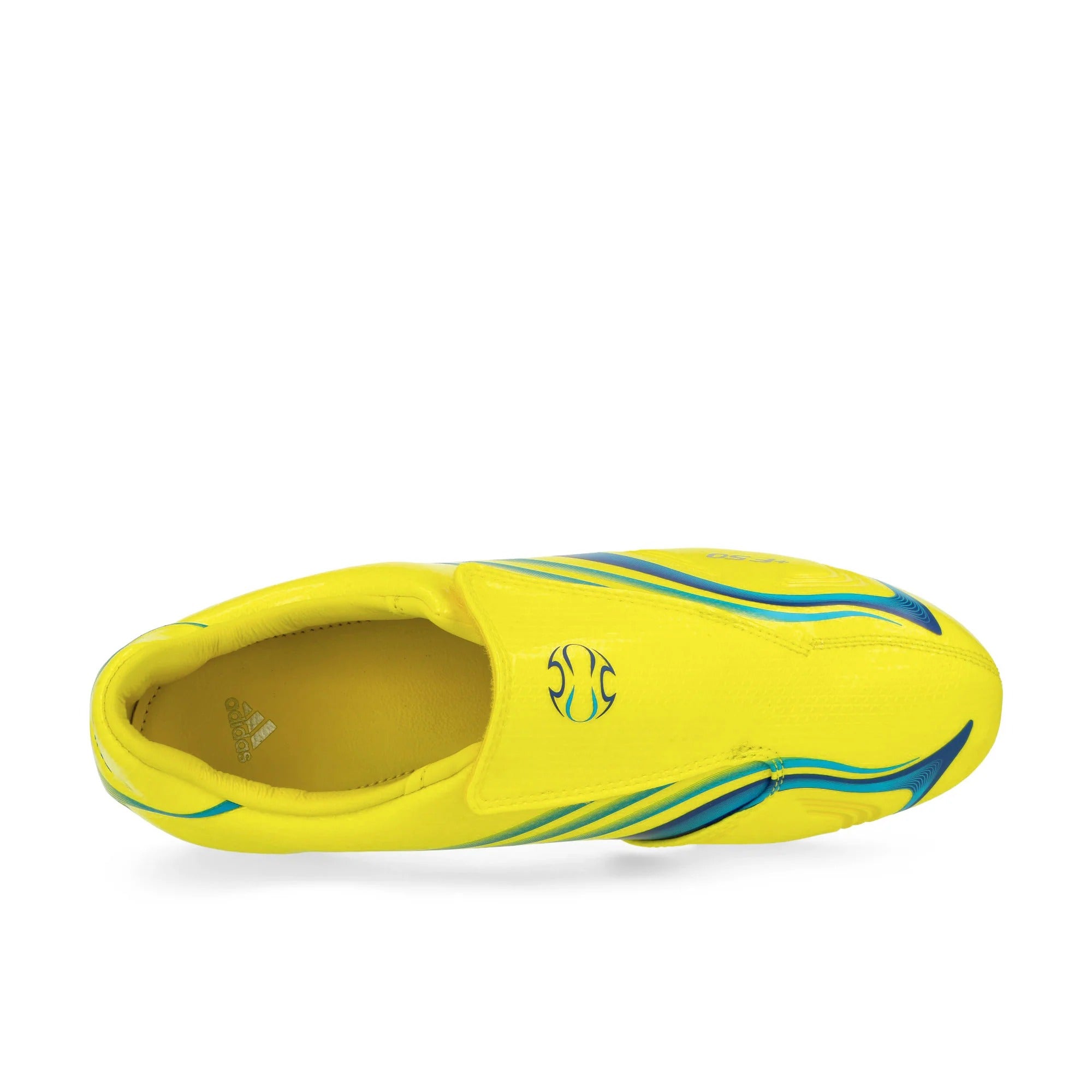 [JR6026] WOMENS ADIDAS F50 TAEKWONDO 'BRIGHT YELLOW BRIGHT BLUE'