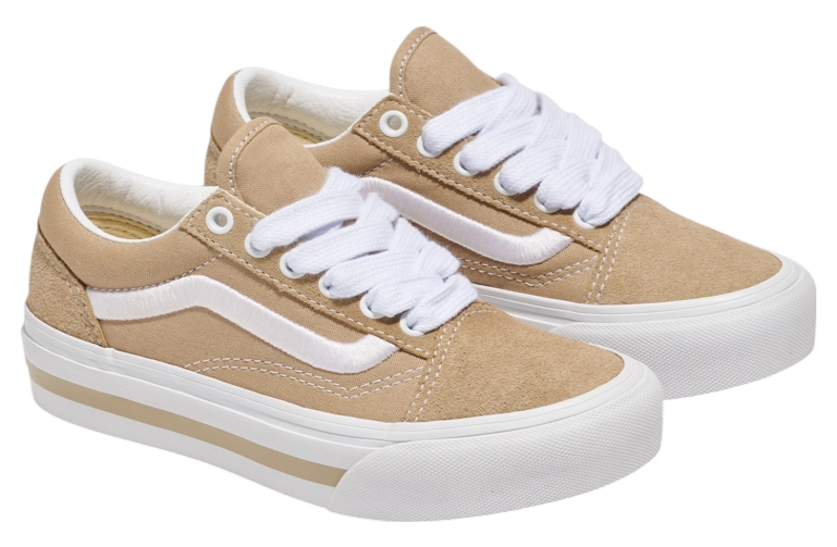 [VN0009PDKHK] YOUTH VANS OLD SKOOL PLATFORM - KHAKI
