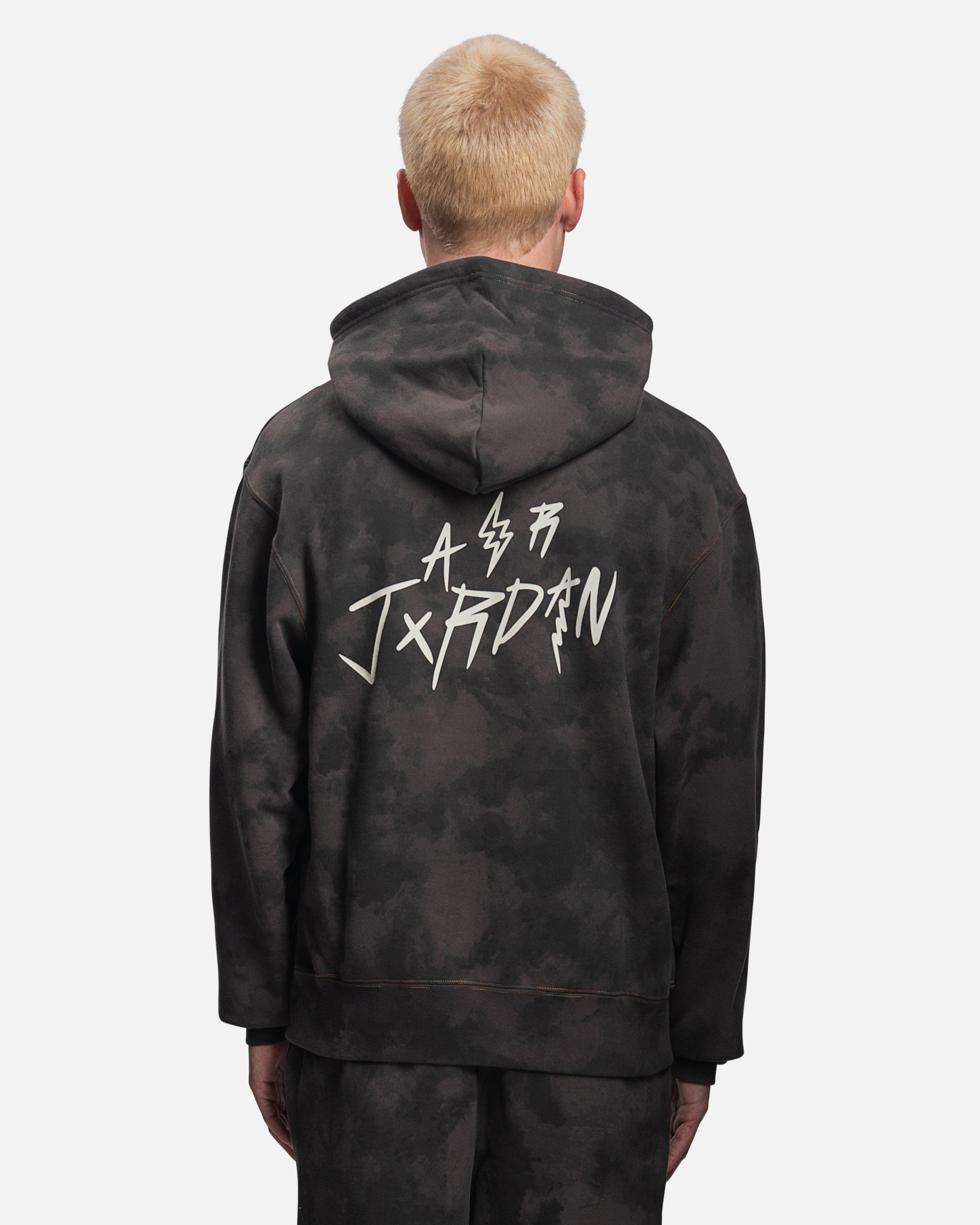 [DR2958-029] MENS AIR JORDAN X J BALVIN FLEECE HOODIE 'FLAT PEWTER'