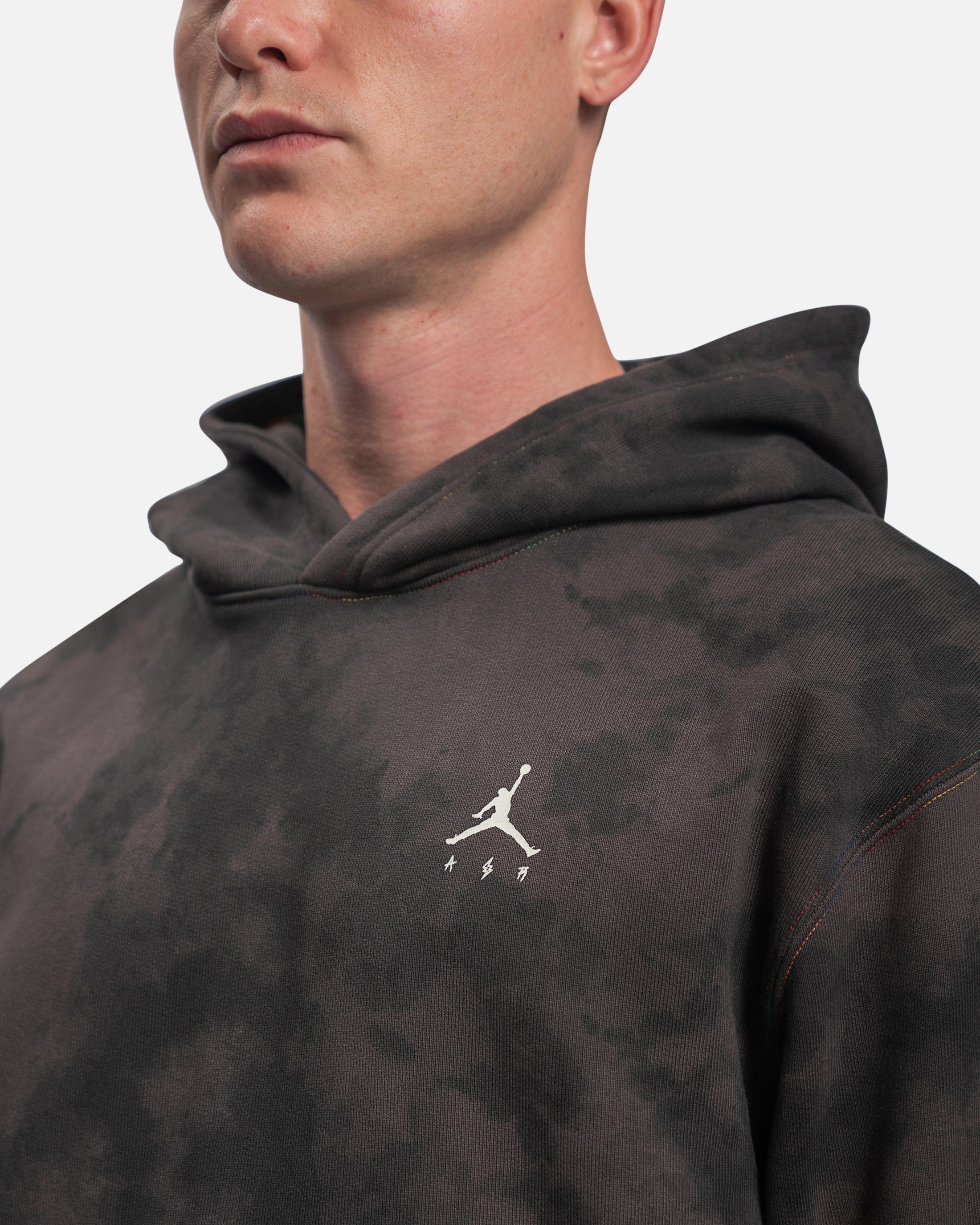 [DR2958-029] MENS AIR JORDAN X J BALVIN FLEECE HOODIE 'FLAT PEWTER'