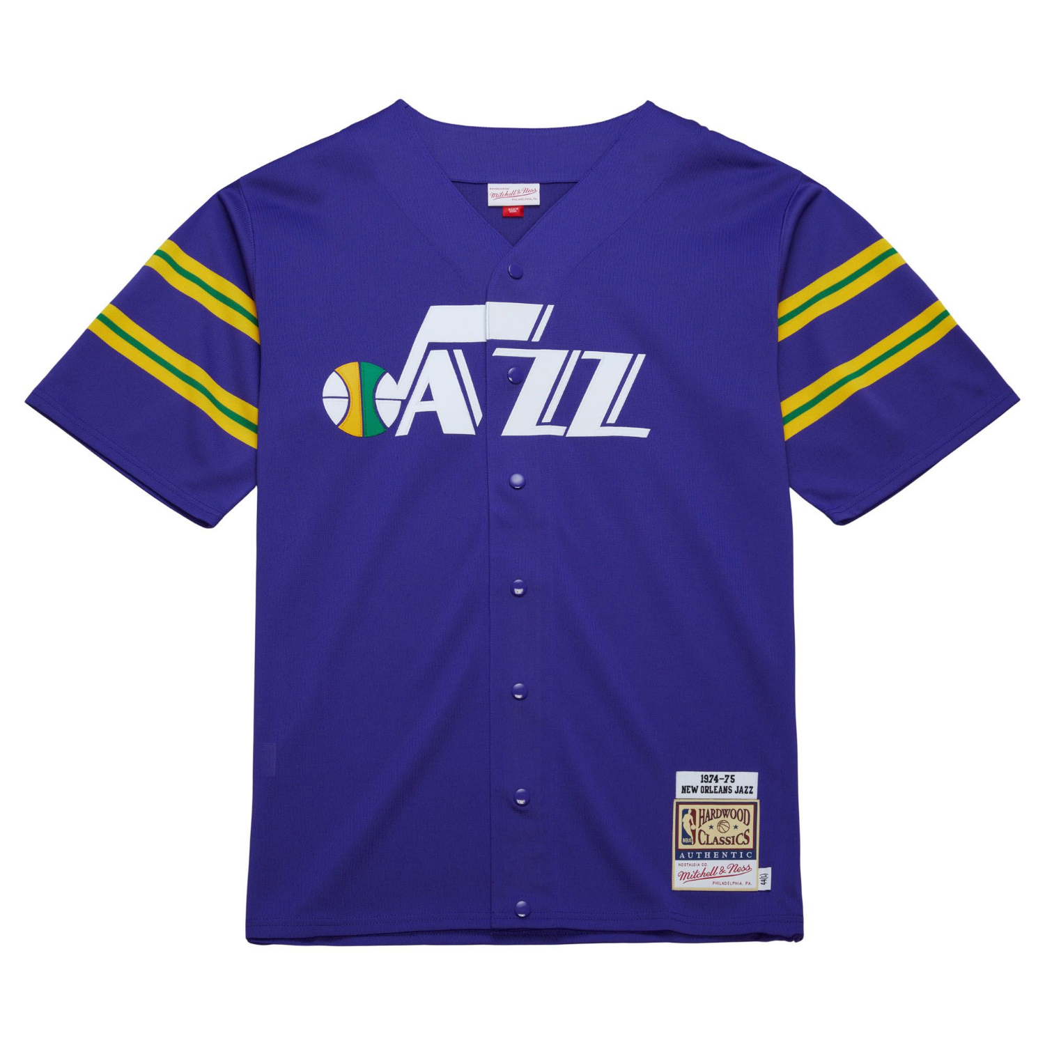 MENS MITCHELL & NESS NBA DARK SHOOTING SHIRT JAZZ 1974