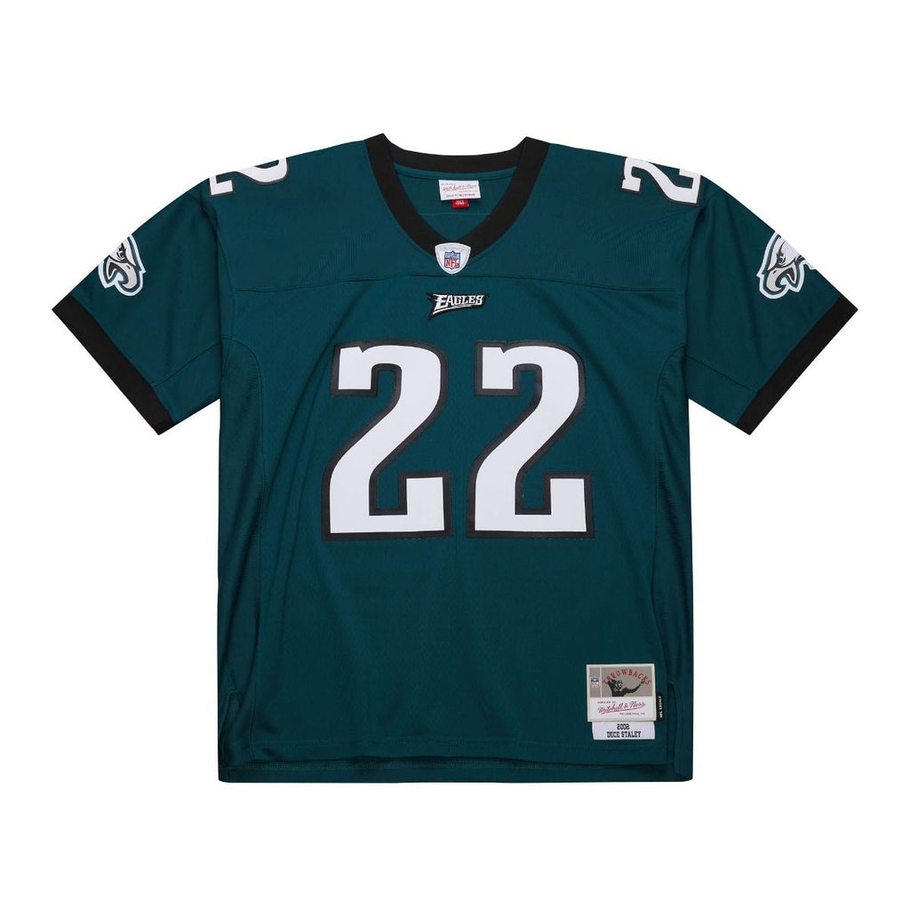 MENS MITCHELL & NESS NFL DARK JERSEY EAGLES 2002 DUCE STALEY