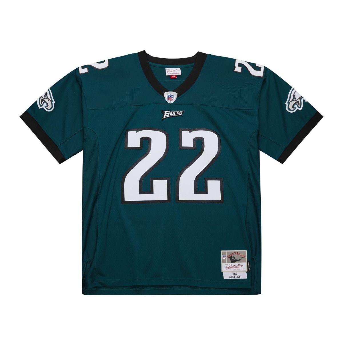 MENS MITCHELL & NESS NFL DARK JERSEY EAGLES 2002 DUCE STALEY