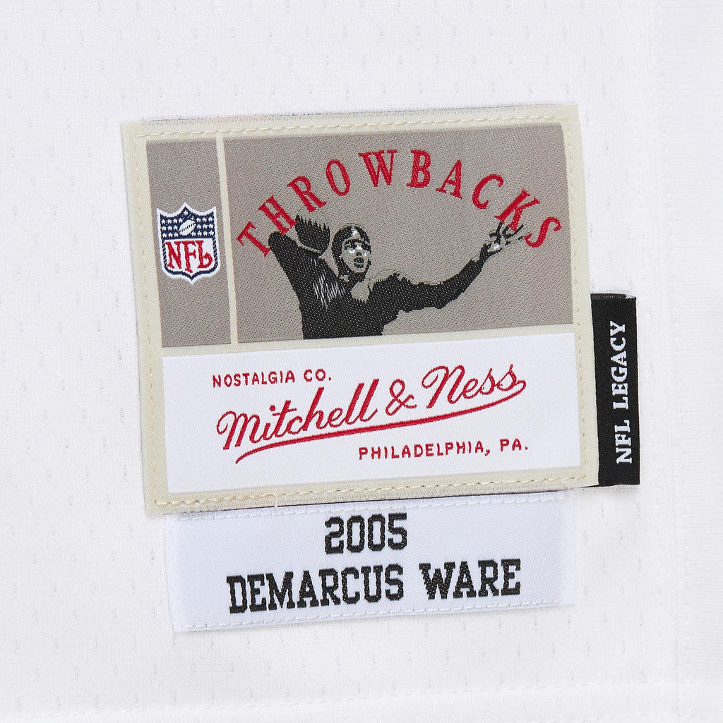 Mens Mitchell & Ness NFL WHITE JERSEY COWBOYS 2005 DEMARCUS WARE