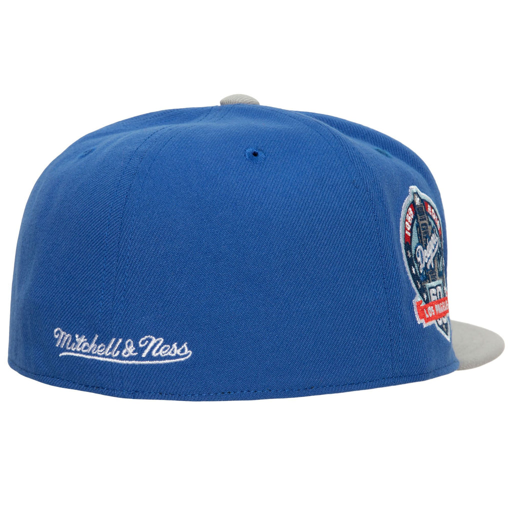 Mens Mitchell & Ness MLB BASES LOADED FITTED COOP DODGERS