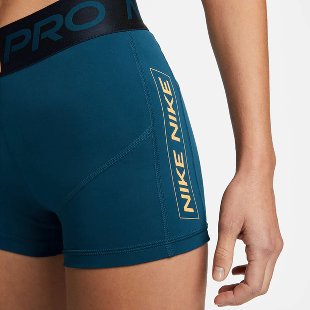 [DQ5599-460] WOMENS NIKE 3" MID RISE COMPRESSION SHORTS