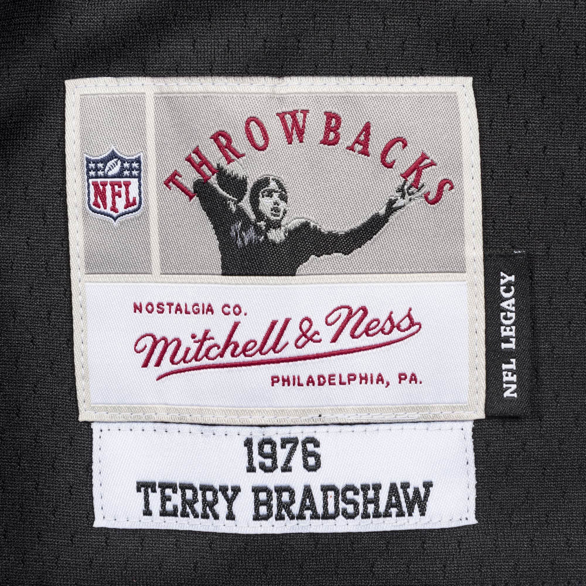 Mens Mitchell & Ness NFL LEGACY JERSEY STEELERS 1976 TERRY BRADSHAW