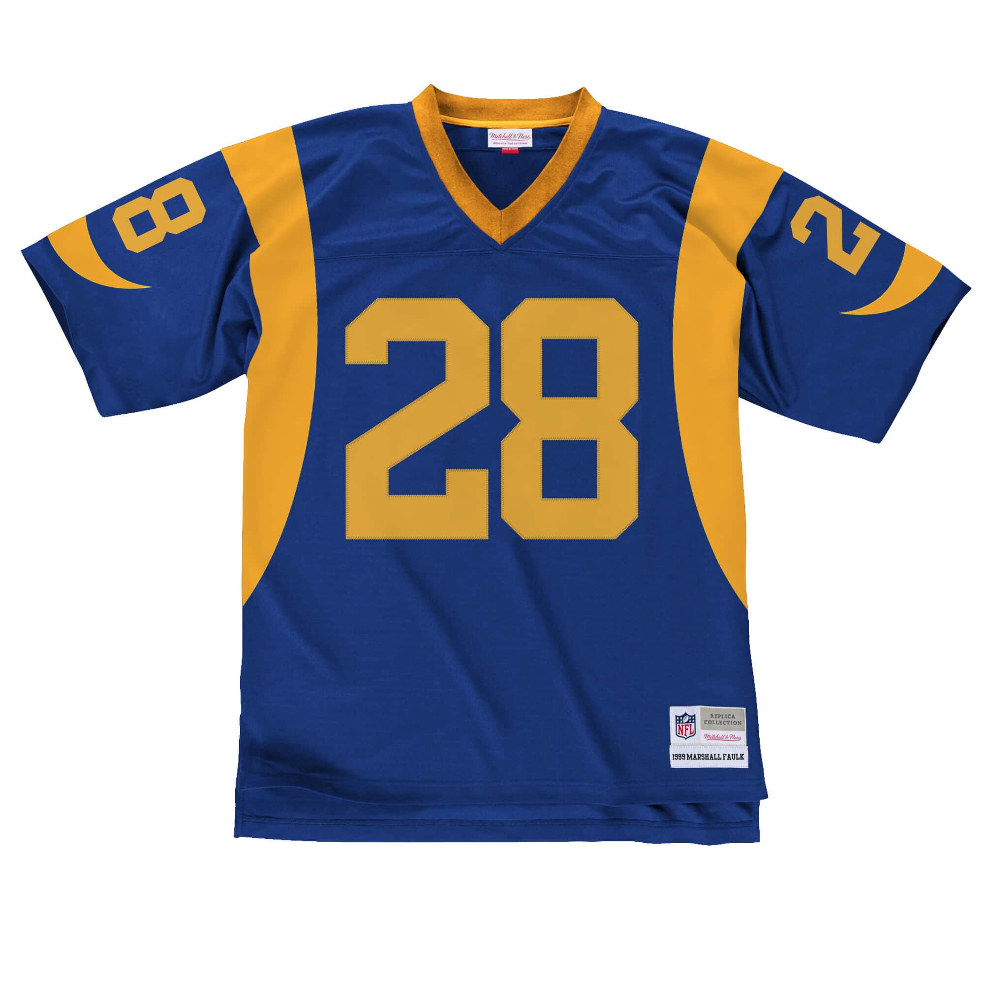 Mens Mitchell & Ness NFL LEGACY JERSEY RAMS 1999 MARSHALL FAULK