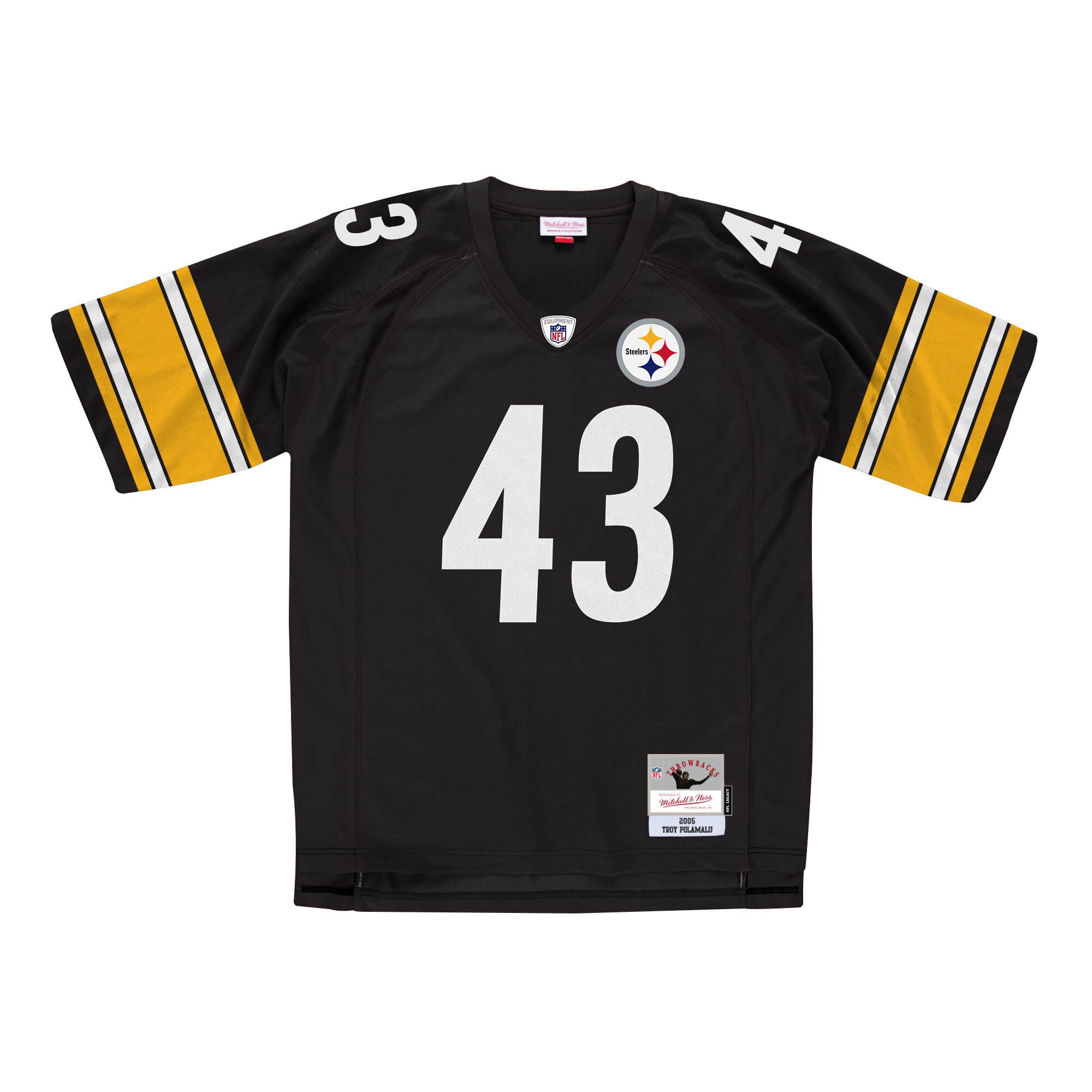 Mens Mitchell & Ness NFL LEGACY JERSEY STEELERS 2005 TROY POLAMALU