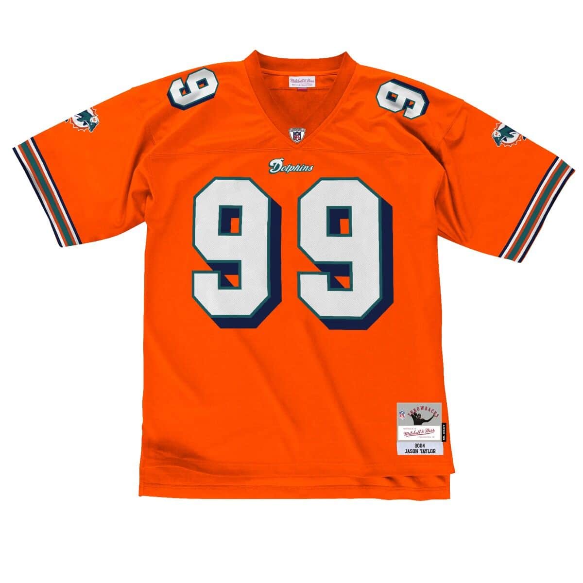 Mens Mitchell & Ness NFL LEGACY JERSEY DOLPHINS 2004 JASON TAYLOR
