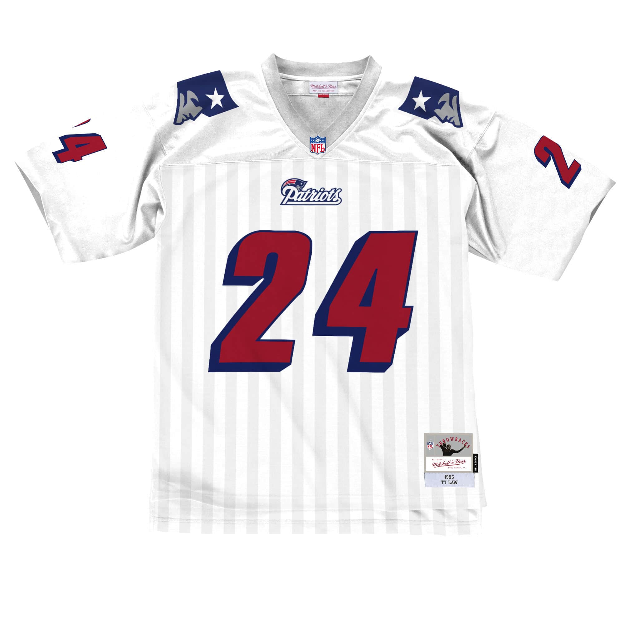 Mens Mitchell & Ness NFL LEGACY JERSEY PATRIOTS 1995 TY LAW