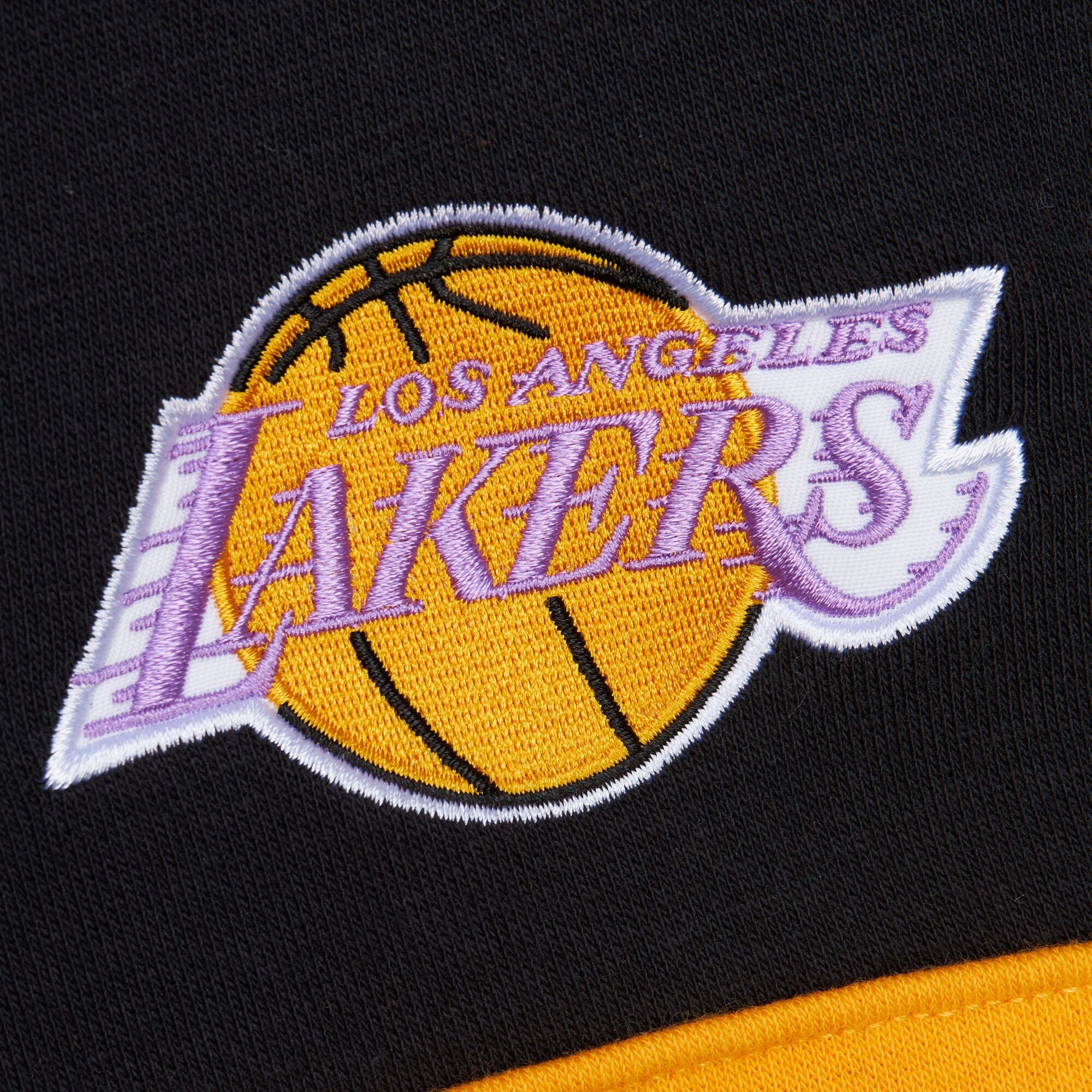 [FPHD6293-LALYYPPPPRBK] MENS MITCHELL & NESS HEAD COACH HOODIE LAKERS