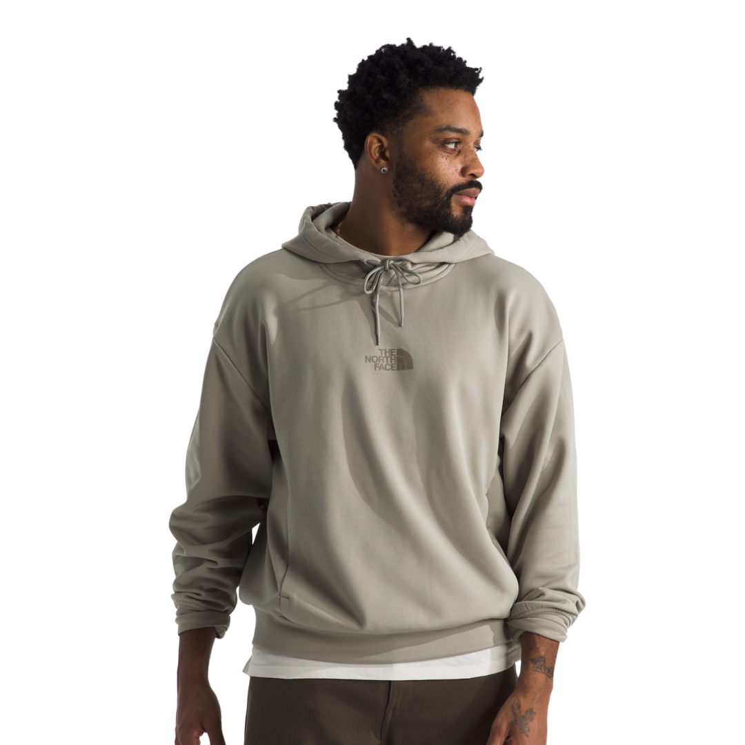MENS THE NORTH FACE HORIZON PERFORMANCE FLEECE PULLOVER HOODIE 'CLAY GREY'