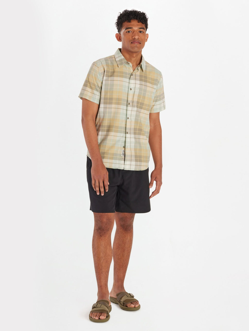 [M14117-23330] MENS MARMOT AEROBORA NOVELTY SHORT SLEEVE BUTTON DOWN SHIRT