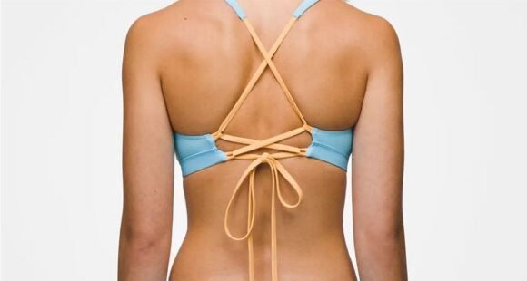 [1971811-SACB] WOMENS PRANA TULUM CRISS CROSS REMOVABLE SOFT CUPS UPF 50+ BIKINI