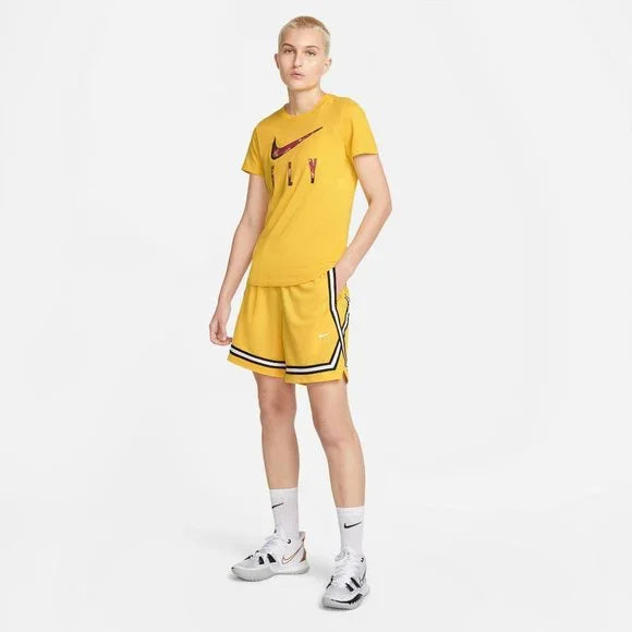 [DH7325-709] WOMENS NIKE DRI-FIT SWOOSH FLY CROSSOVER BASKETBALL SHORTS