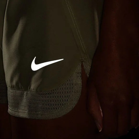 [DM7737-371] WOMENS NIKE DRI-FIT RUNNING LINED SHORTS MESH HEM