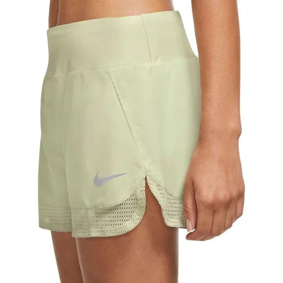 [DM7737-371] WOMENS NIKE DRI-FIT RUNNING LINED SHORTS MESH HEM