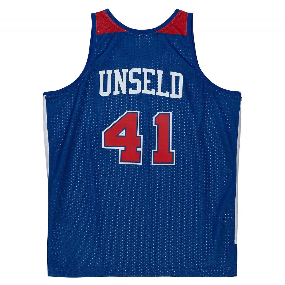 MENS MITCHELL & NESS NBA SWINGMAN JERSEY BULLETS 1977 WES UNSELD