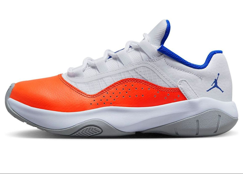 [CZ0907-108] GRADE SCHOOL AIR JORDAN 11 CMFT LOW 'WHITE SAFETY ORANGE HYPER ROYAL'
