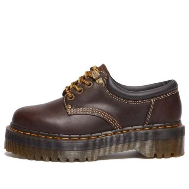 [31126201] UNISEX DR. MARTENS 8053 ARC CRAZY HORSE LEATHER PLATFORM CASUAL SHOES