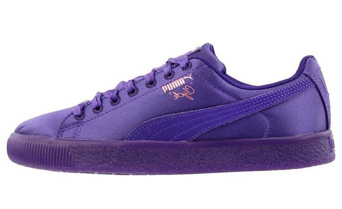 [367496-01] GRADE SCHOOL PUMA GS CLYDE SATIN 'VIOLET INDIGO'