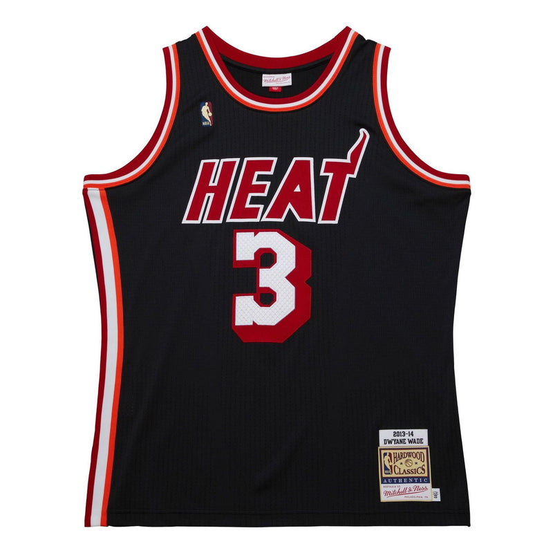 MENS MITCHELL & NESS DARK HWC JERSEY HEAT 2013 DWYANE WADE