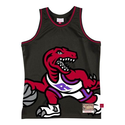 [MSTKBW19146-TRABLCK] MENS MITCHELL & NESS BLOWN OUT FASHION JERSEY RAPTORS