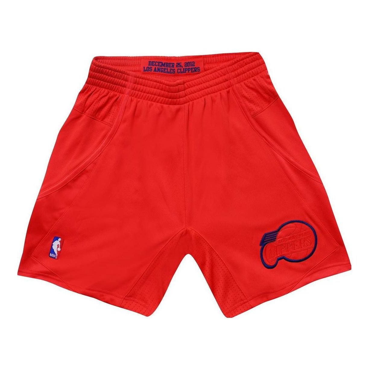 [ASHR4967-LAC12PPPLTRD] MENS MITCHELL & NESS CHRISTMAS DAY SHORTS CLIPPERS 2012