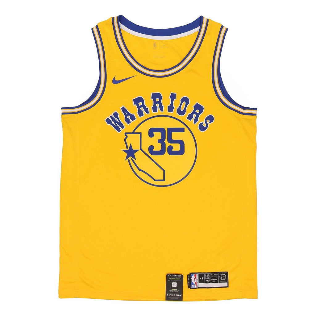 [AJ3878-729] Mens Nike NBA Golden State Warriors Durant Gold Hardwood Classics Swingman Jersey