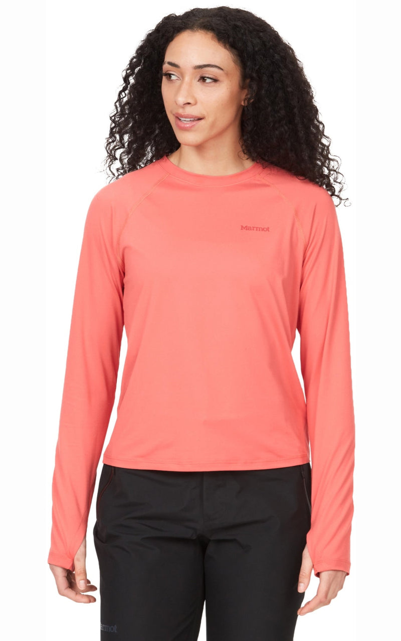 [M14236-9949] WOMENS MARMOT WINDRIDGE LS UPF 50 CREW NECK T-SHIRT TEE SHIRT