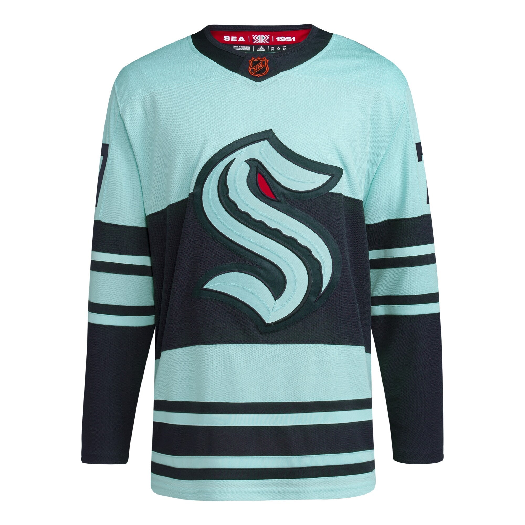[H52323] Mens Adidas NHL Seattle Kraken Jordan Eberle Authentic Reverse Retro 2.0 Jersey
