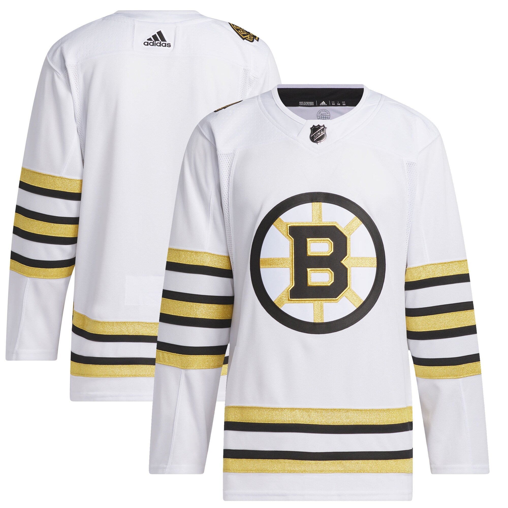 [IN2042-ML17] MENS ADIDAS BRUINS LUCIC 100TH ANNIVERSARY PRIMEGREEN AUTHENTIC JERSEY