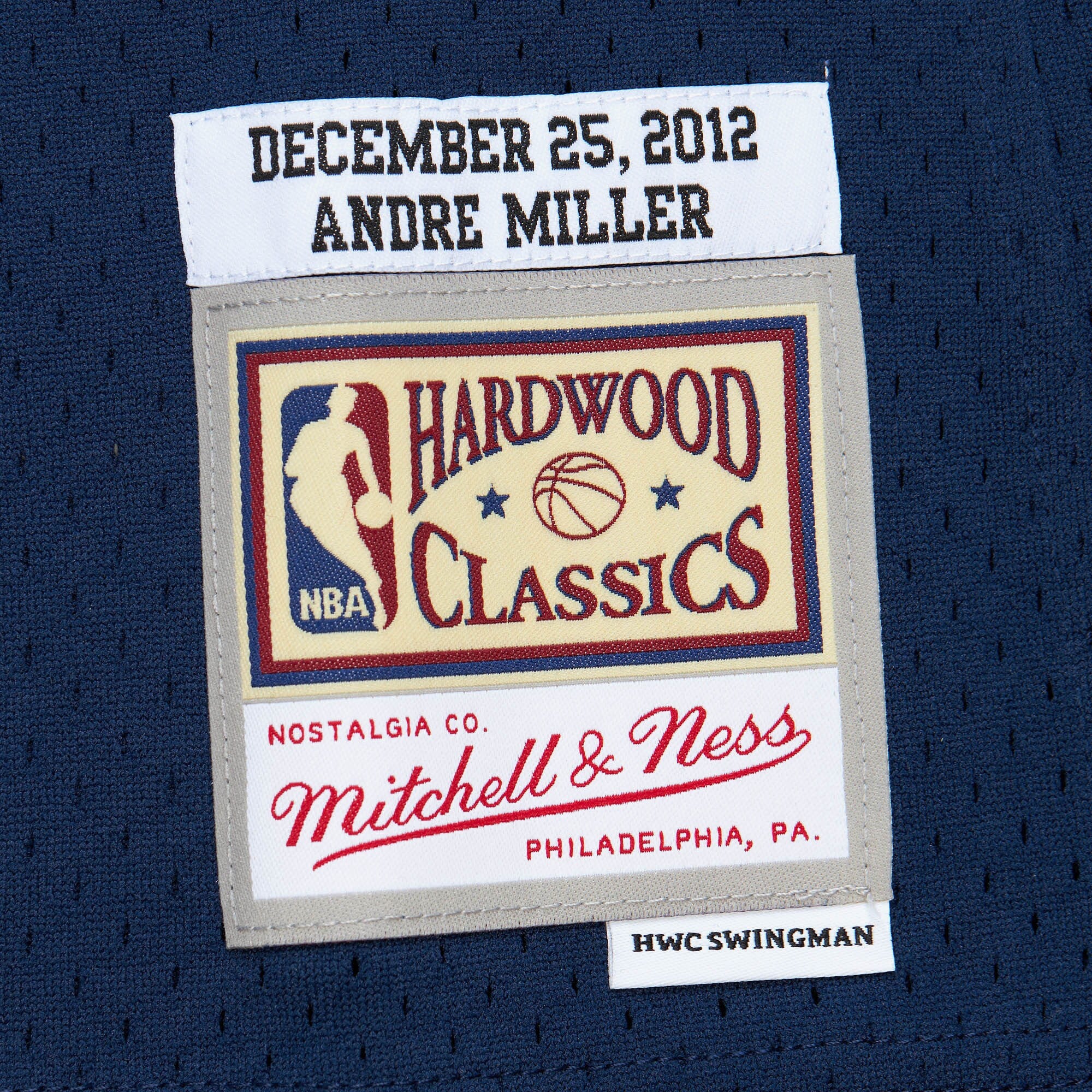 Mens Mitchell & Ness NBA DAY JERSEY NUGGETS 2012 ANDRE MILLER