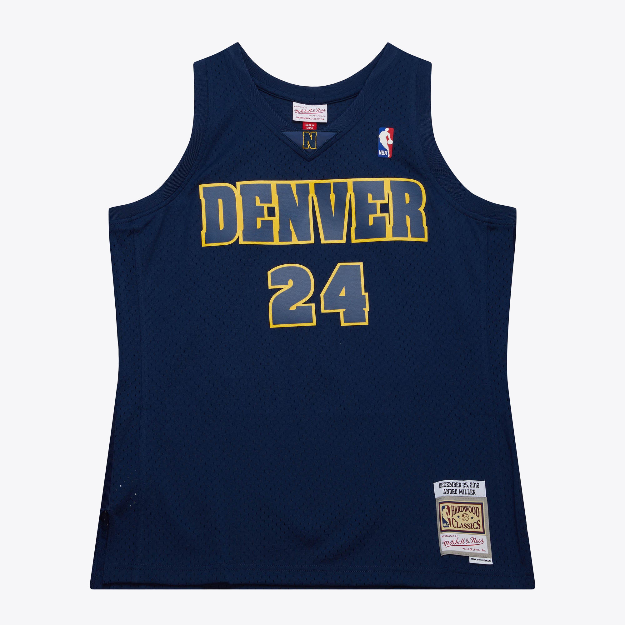 Mens Mitchell & Ness NBA DAY JERSEY NUGGETS 2012 ANDRE MILLER