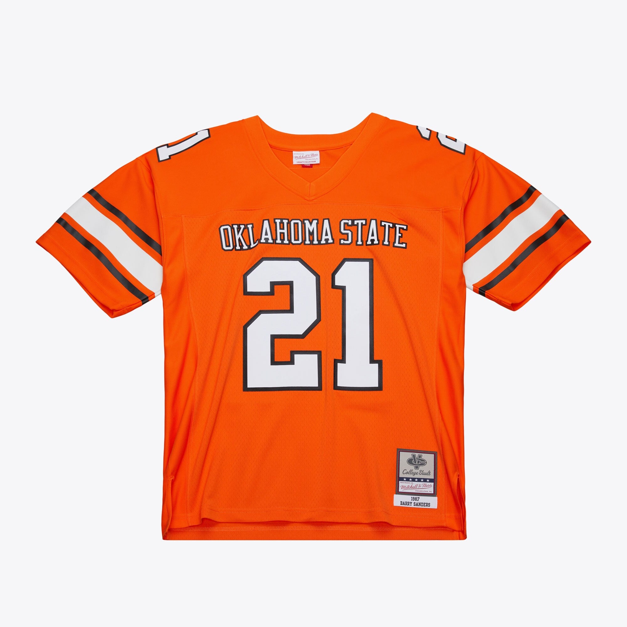 Mens Mitchell & Ness NCAA DARK JERSEY OKLAHOMA STATE COWBOYS 1987 BARRY SANDERS