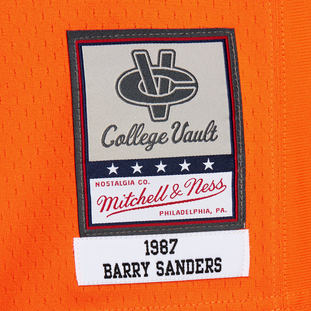 Mens Mitchell & Ness NCAA DARK JERSEY OKLAHOMA STATE COWBOYS 1987 BARRY SANDERS