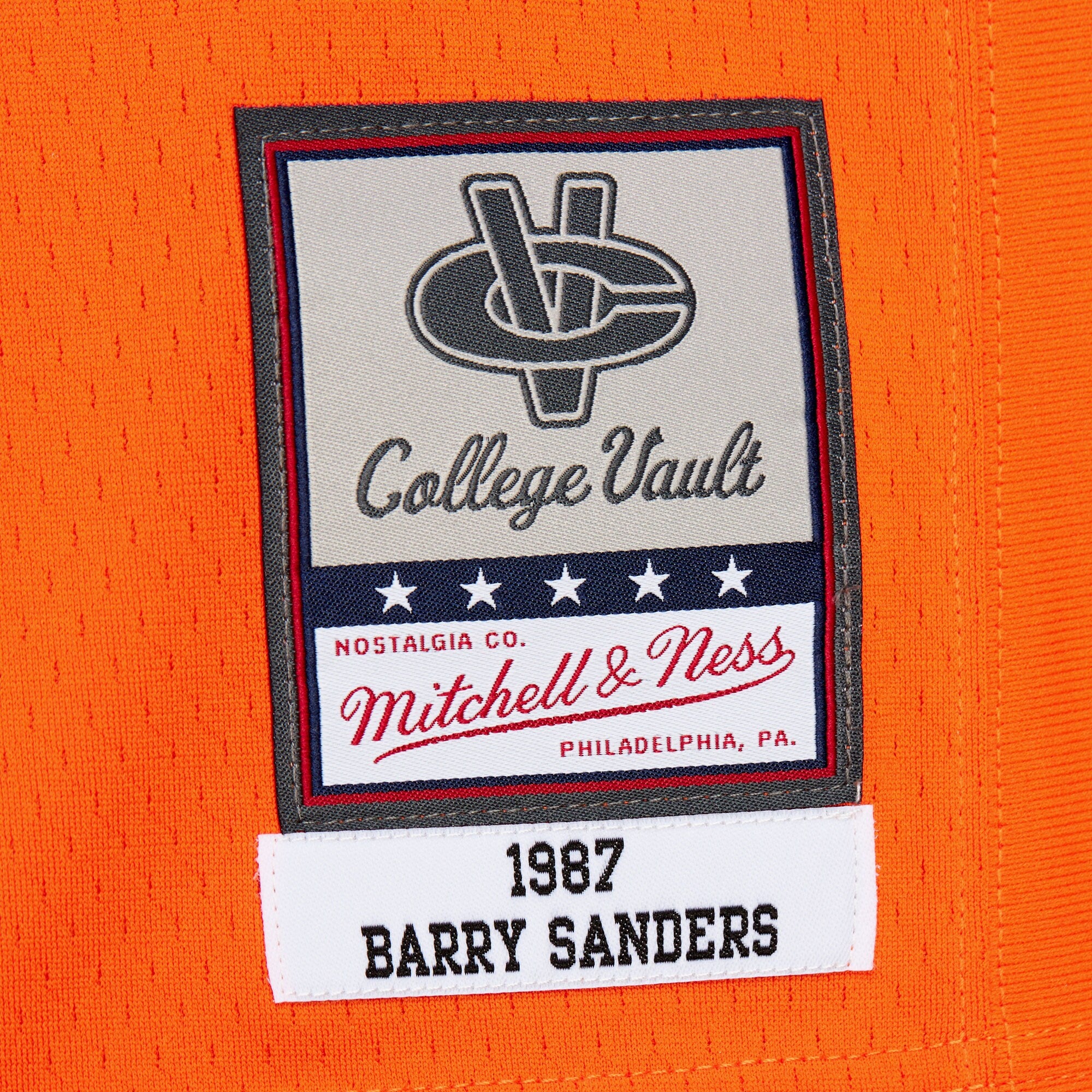 Mens Mitchell & Ness NCAA DARK JERSEY OKLAHOMA STATE COWBOYS 1987 BARRY SANDERS