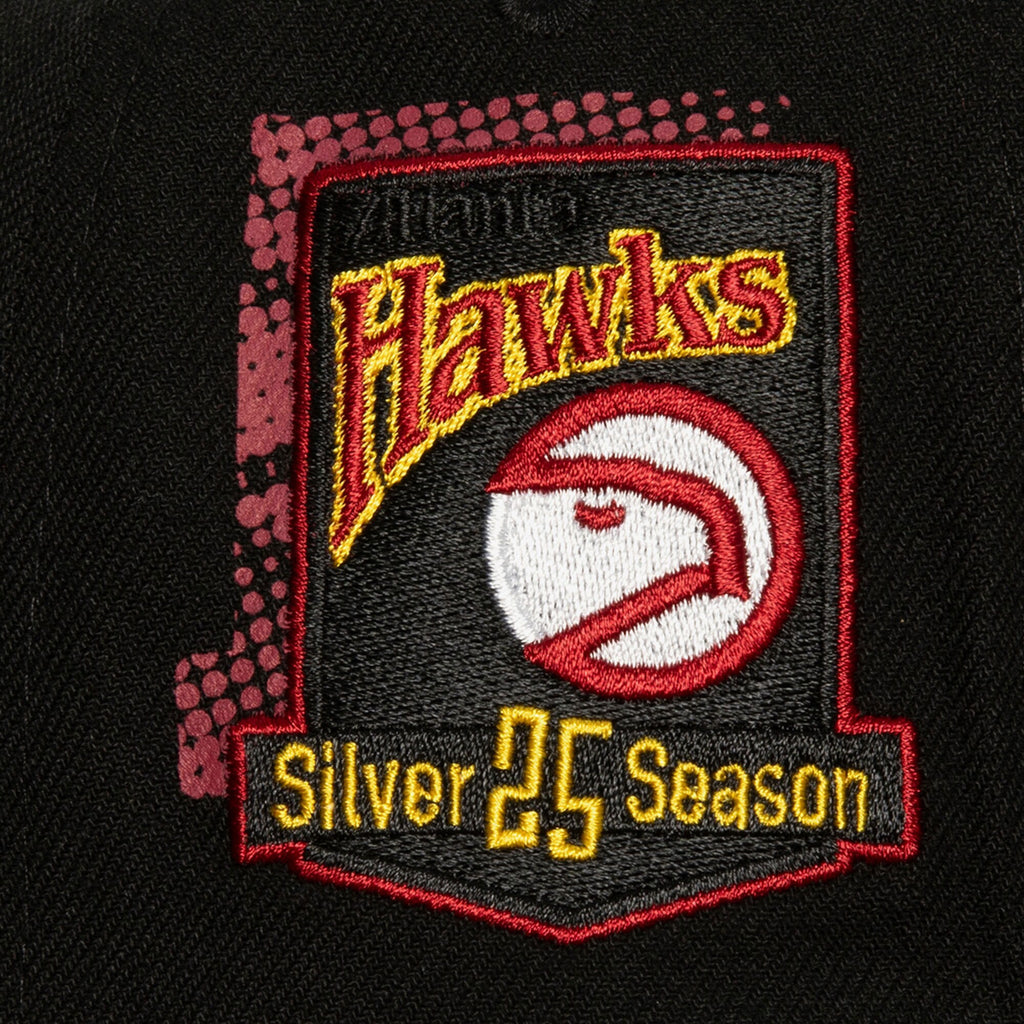 MENS MITCHELL & NESS NBA BIG FACE 7.0 SNAPBACK HWC HAWKS - BLACK