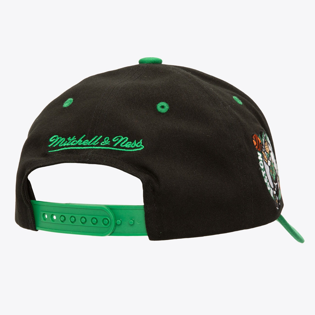 MENS MITCHELL & NESS NBA BLOCK SWEEP PRO SNAPBACK CELTICS