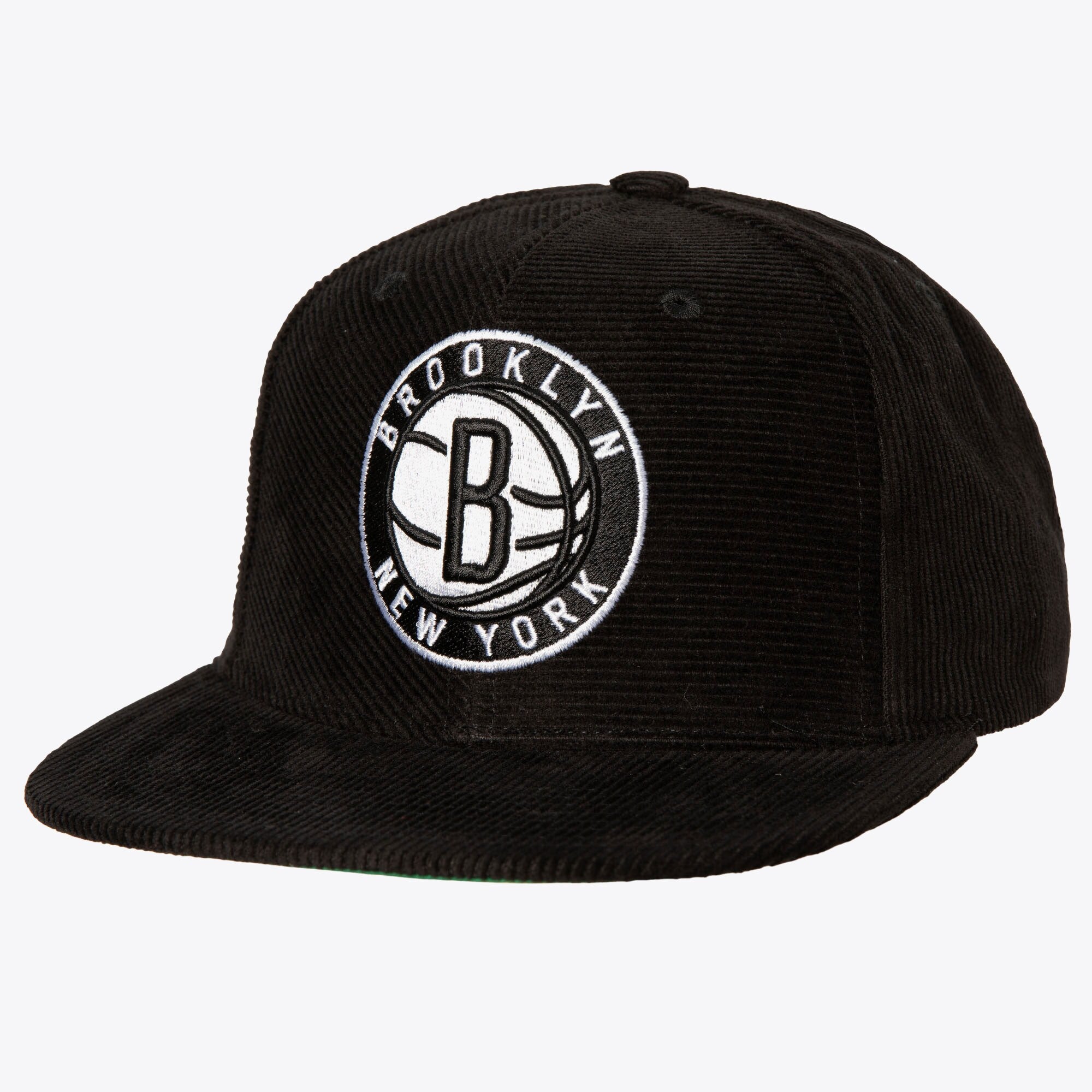 MENS MITCHELL & NESS NBA ALL DIRECTIONS SNAPBACK NETS - BLACK
