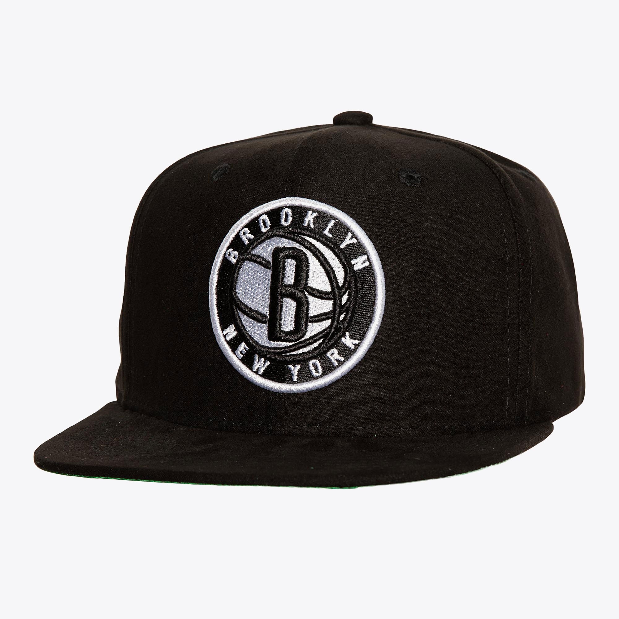 MENS MITCHELL & NESS NBA SWEET SUEDE SNAPBACK NETS